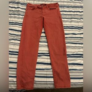 Rust colored jeans